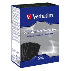 Verbatim Empty Standard DVD Cases Noir