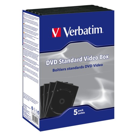 Verbatim Empty Standard DVD Cases Noir