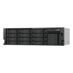 QNAP TS-H1655XEU-RP Serveur de stockage Rack (3 U) Intel Atom® C5125 8 Go DDR4 0 To QuTS hero Noir, Gris