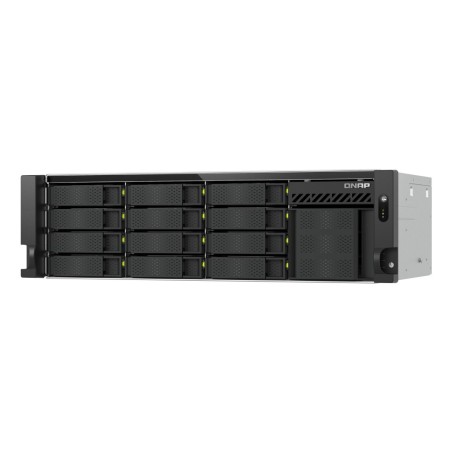 QNAP TS-H1655XEU-RP Serveur de stockage Rack (3 U) Intel Atom® C5125 8 Go DDR4 0 To QuTS hero Noir, Gris