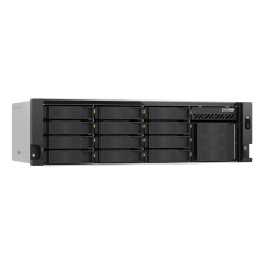 QNAP TS-H1655XEU-RP Serveur de stockage Rack (3 U) Intel Atom® C5125 8 Go DDR4 0 To QuTS hero Noir, Gris