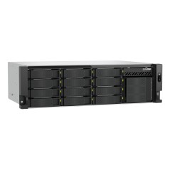 QNAP TS-H1655XEU-RP Serveur de stockage Rack (3 U) Intel Atom® C5125 8 Go DDR4 0 To QuTS hero Noir, Gris