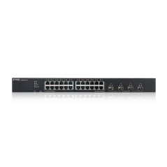 Zyxel XGS1935-28-EU0101F commutateur réseau Géré L2+ L3 Gigabit Ethernet (10 100 1000) 1U Noir