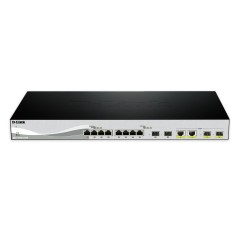 D-Link DXS-1210-12SC E commutateur réseau Géré L2 10G Ethernet (100 1000 10000) 1U Noir, Argent