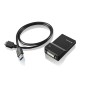 Lenovo USB 3.0 - DVI/VGA adaptateur graphique USB 2048 x 1152 pixels Noir Lenovo USB 3.0 - DVI/VGA adaptateur graphique USB 2048 x 1152 pixels Noir