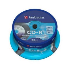 Verbatim CD-R AZO Data Vinyl Printable 700 Mo 52x 25 pièce(s)