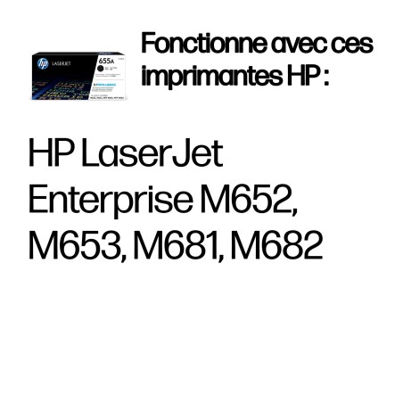 HP 655A Toner noir LaserJet authentique