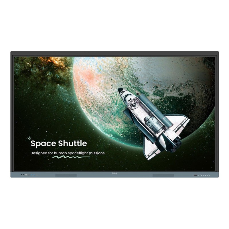 BenQ RE6504 Écran plat interactif 165,1 cm (65") 450 cd/m² 4K Ultra HD Noir, Gris Écran tactile Intégré dans le processeur