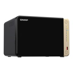 QNAP TS-664 NAS Tower Intel® Celeron® N5095 8 Go DDR4 0 To QNAP QTS Noir, Bronze