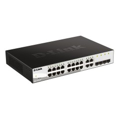 D-Link DGS-1210-20 Géré L2 Gigabit Ethernet (10/100/1000) 1U Noir