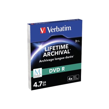 Verbatim 4.7GB DVD-R 4,7 Go 3 pièce(s)