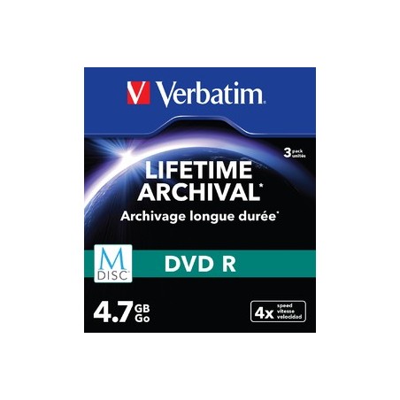 Verbatim 4.7GB DVD-R 4,7 Go 3 pièce(s)