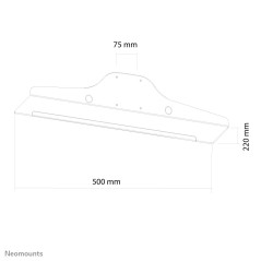 Neomounts KEYB-V050 Support de clavier souris - l50 cm