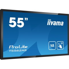 iiyama T5562AS-B1 Écran d'affichage dynamique Écran plat interactif 138,7 cm (54.6") VA 500 cd/m² 4K Ultra HD Noir Écran