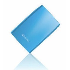Verbatim Store 'n' Go USB 2.0 Portable Hard Drive 500GB Caribbean Blue disque dur externe 500 Go 5400 tr min 2.5" Bleu