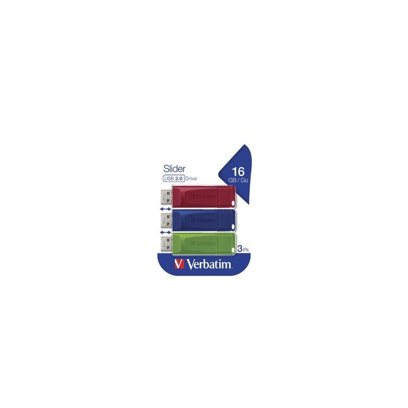 Verbatim Clé USB - Multipack de 16 Go Verbatim Clé USB - Multipack de 16 Go
