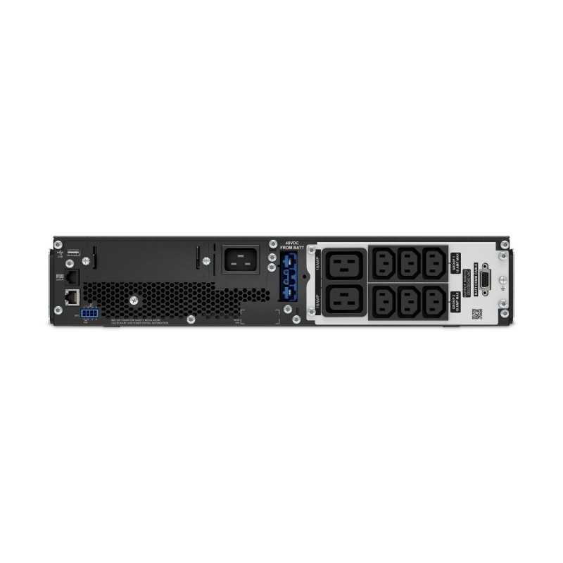 APC Smart-UPS On-Line, 3kVA, Rackmount 2U, 230V, 6x C13+2x C19 IEC outlets, SmartSlot, Extended runtime, W/rail kit, W/O