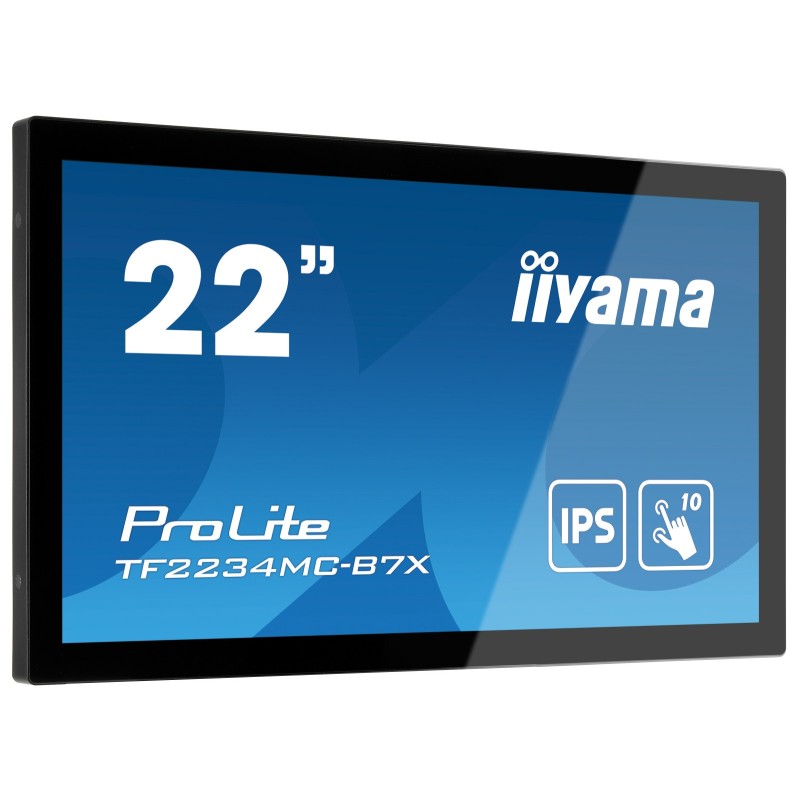 iiyama ProLite TF2234MC-B7X écran plat de PC 54,6 cm (21.5") 1920 x 1080 pixels Full HD LED Écran tactile Multi-utilisateur Noir