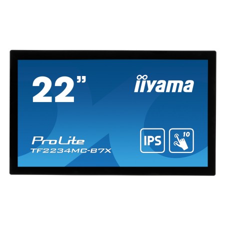 iiyama ProLite TF2234MC-B7X écran plat de PC 54,6 cm (21.5") 1920 x 1080 pixels Full HD LED Écran tactile Multi-utilisateur Noir