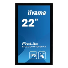 iiyama ProLite TF2234MC-B7X écran plat de PC 54,6 cm (21.5") 1920 x 1080 pixels Full HD LED Écran tactile Multi-utilisateur Noir