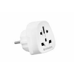 Verbatim WTEU-02 adaptateur prise d'alimentation Type F Universel Blanc