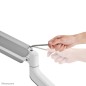Neomounts DS70PLUS-450WH1 Support d'écran à fixer 17-49" - ressort à gaz - Topfix - arrêt 180°
