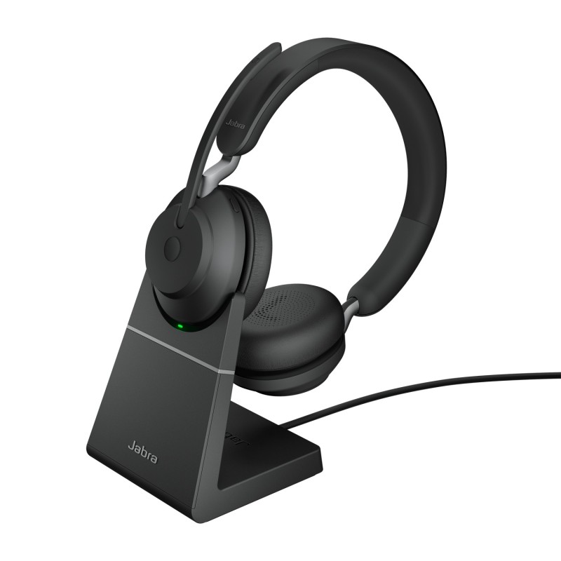 Jabra Evolve2 65 Casque Sans fil Arceau Bureau/Centre d'appels USB Type-C Bluetooth Socle de chargement Jabra Evolve2 65 Casque Sans fil Arceau Bureau/Centre d'appels USB Type-C Bluetooth Socle de chargement