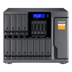QNAP TL-D1600S Boîtier de disques de stockage Boîtier disque dur SSD Noir, Gris 2.5 3.5"