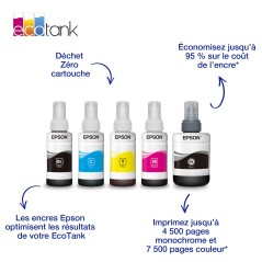 Epson 774 Bouteille d’encre pigmentaire noire EcoTank
