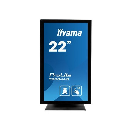 iiyama ProLite T2234AS-B1 écran plat de PC 54,6 cm (21.5") 1920 x 1080 pixels Full HD Écran tactile Multi-utilisateur Noir
