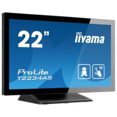 iiyama ProLite T2234AS-B1 écran plat de PC 54,6 cm (21.5") 1920 x 1080 pixels Full HD Écran tactile Multi-utilisateur Noir