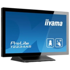 iiyama ProLite T2234AS-B1 écran plat de PC 54,6 cm (21.5") 1920 x 1080 pixels Full HD Écran tactile Multi-utilisateur Noir
