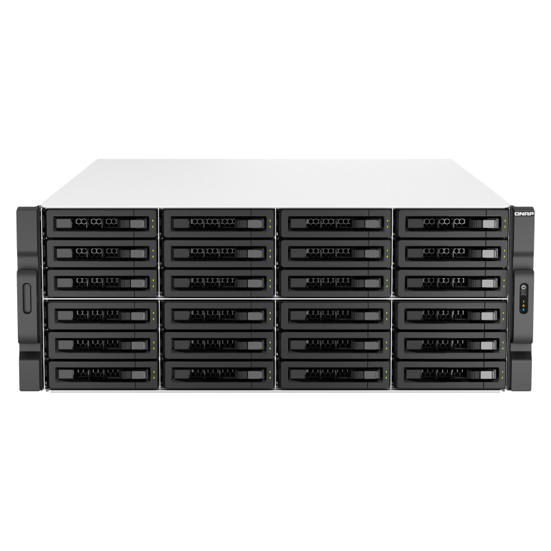 QNAP TS-H3087XU-RP NAS Rack (4 U) Intel Xeon E E-2378 64 Go DDR4 0 To QuTS hero Noir, Blanc