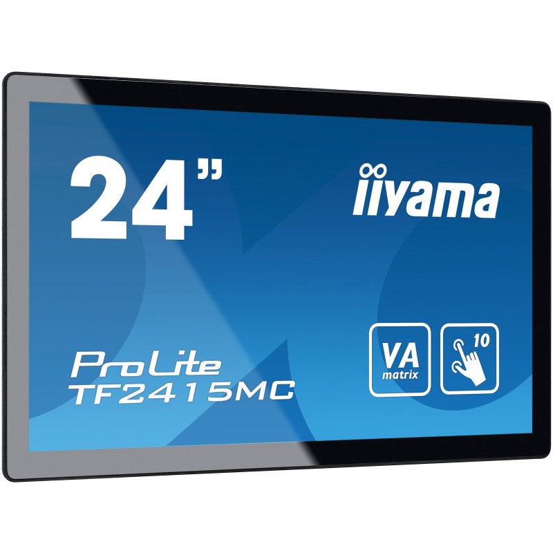iiyama ProLite TF2415MC-B2 écran plat de PC 60,5 cm (23.8") 1920 x 1080 pixels Full HD LED Écran tactile Multi-utilisateur Noir iiyama ProLite TF2415MC-B2 écran plat de PC 60,5 cm (23.8") 1920 x 1080 pixels Full HD LED Écran tactile Multi-utilisateur Noir