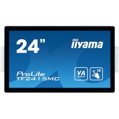 iiyama ProLite TF2415MC-B2 écran plat de PC 60,5 cm (23.8") 1920 x 1080 pixels Full HD LED Écran tactile Multi-utilisateur Noir