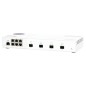 QNAP QSW-M2106-4S commutateur réseau Géré L2 2.5G Ethernet (100/1000/2500) Blanc