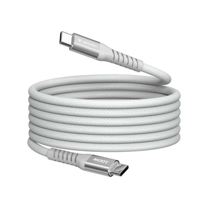 Verbatim 31854 câble USB USB 2.0 1,2 m USB C 0,48 Gbit/s 100 W Gris