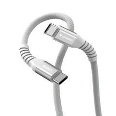 Verbatim 31854 câble USB USB 2.0 1,2 m USB C 0,48 Gbit s 100 W Gris