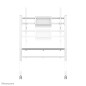 Neomounts FL50-525WH1 Support au sol mobile pour écran 55-86" - installation rapide - TÜV