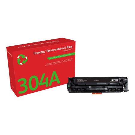 Toner remanufacturé Noir Everyday™ de Xerox compatible avec HP 304A (CC530A), Capacité standard