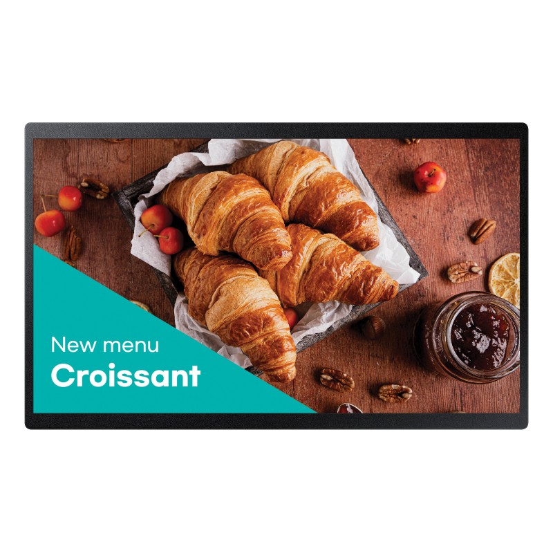Samsung QB24C Écran plat de signalisation numérique 61 cm (24") LED Wifi 250 cd/m² Full HD Noir Intégré dans le processeur