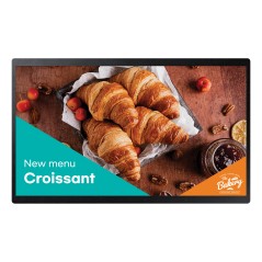Samsung QB24C Écran plat de signalisation numérique 61 cm (24") LED Wifi 250 cd m² Full HD Noir Intégré dans le processeur