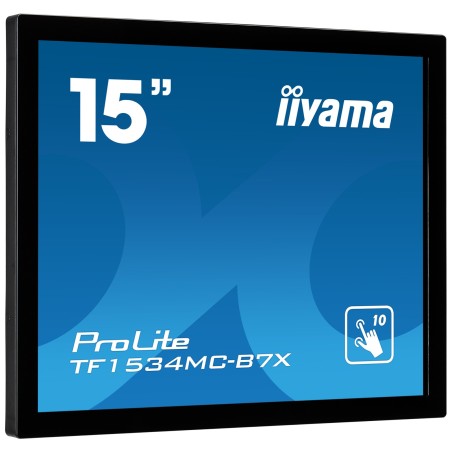 iiyama TF1534MC-B7X écran plat de PC 38,1 cm (15") 1024 x 768 pixels XGA LED Écran tactile Multi-utilisateur Noir