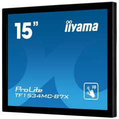 iiyama TF1534MC-B7X écran plat de PC 38,1 cm (15") 1024 x 768 pixels XGA LED Écran tactile Multi-utilisateur Noir
