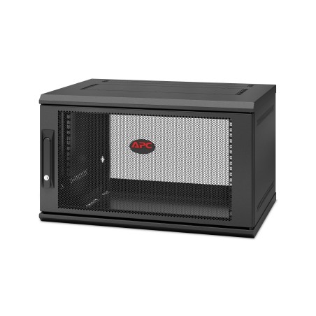 APC NetShelter WX AR106SH4, 6U, armoire de brassage 19 pouces, montage mural, pré-assemblé, 400 mm de profondeur