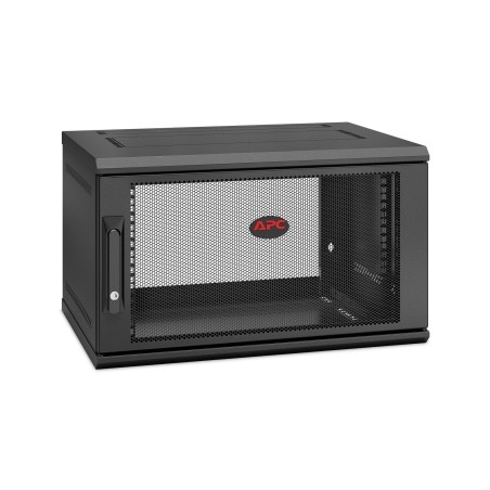 APC NetShelter WX AR106SH4, 6U, armoire de brassage 19 pouces, montage mural, pré-assemblé, 400 mm de profondeur