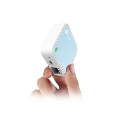 TP-Link TL-WR802N routeur sans fil Fast Ethernet Monobande (2,4 GHz) Bleu, Blanc