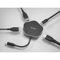 D-Link DUB-M420 station d'accueil Avec fil Thunderbolt 3 Aluminium, Noir