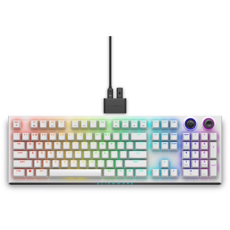 Alienware Tri-Mode AW920K clavier Gaming USB + RF Wireless + Bluetooth Blanc