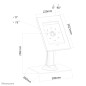 Neomounts TABLET-D300WHITE Support de bureau pour tablette 9.7"- verrouillable Neomounts TABLET-D300WHITE Support de bureau pour tablette 9.7"- verrouillable